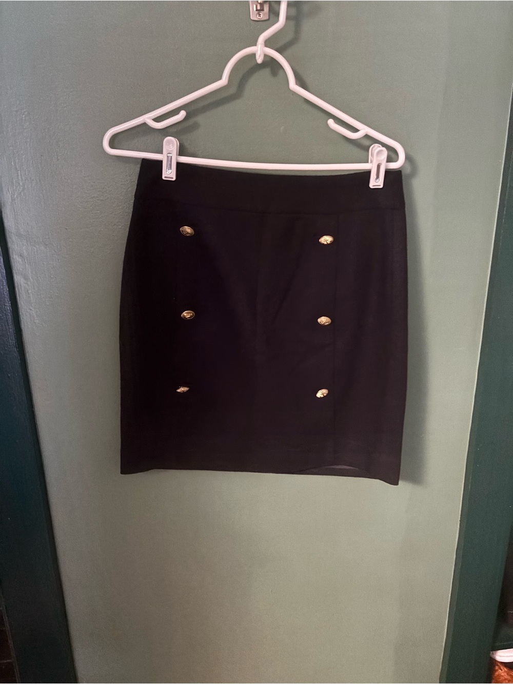 Nautica navy blue Mini Skirt with Gold Buttons